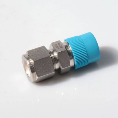 SS316 Stainless Steel Compression Metric Double Ferrule Tube Fittings Male Thread Thermocouple Connector