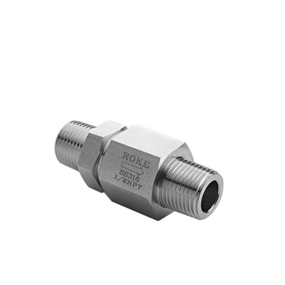 1/2" NPT Male Threaded Non Return Stainless Steel Check Valve