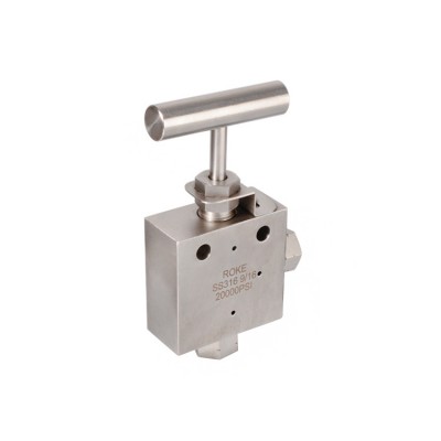 Stainless Steel SS316 Ultrahigh Pressure Super High Pressure 20000psi Angle Needle Valve